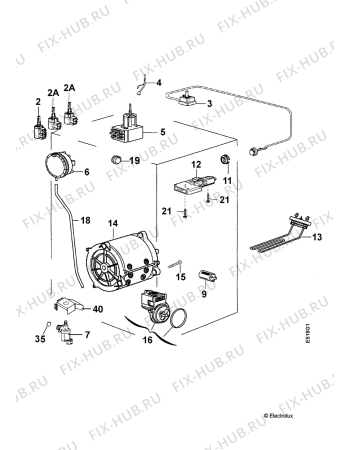 Взрыв-схема стиральной машины Zoppas PT4 - Схема узла Electrical equipment 268